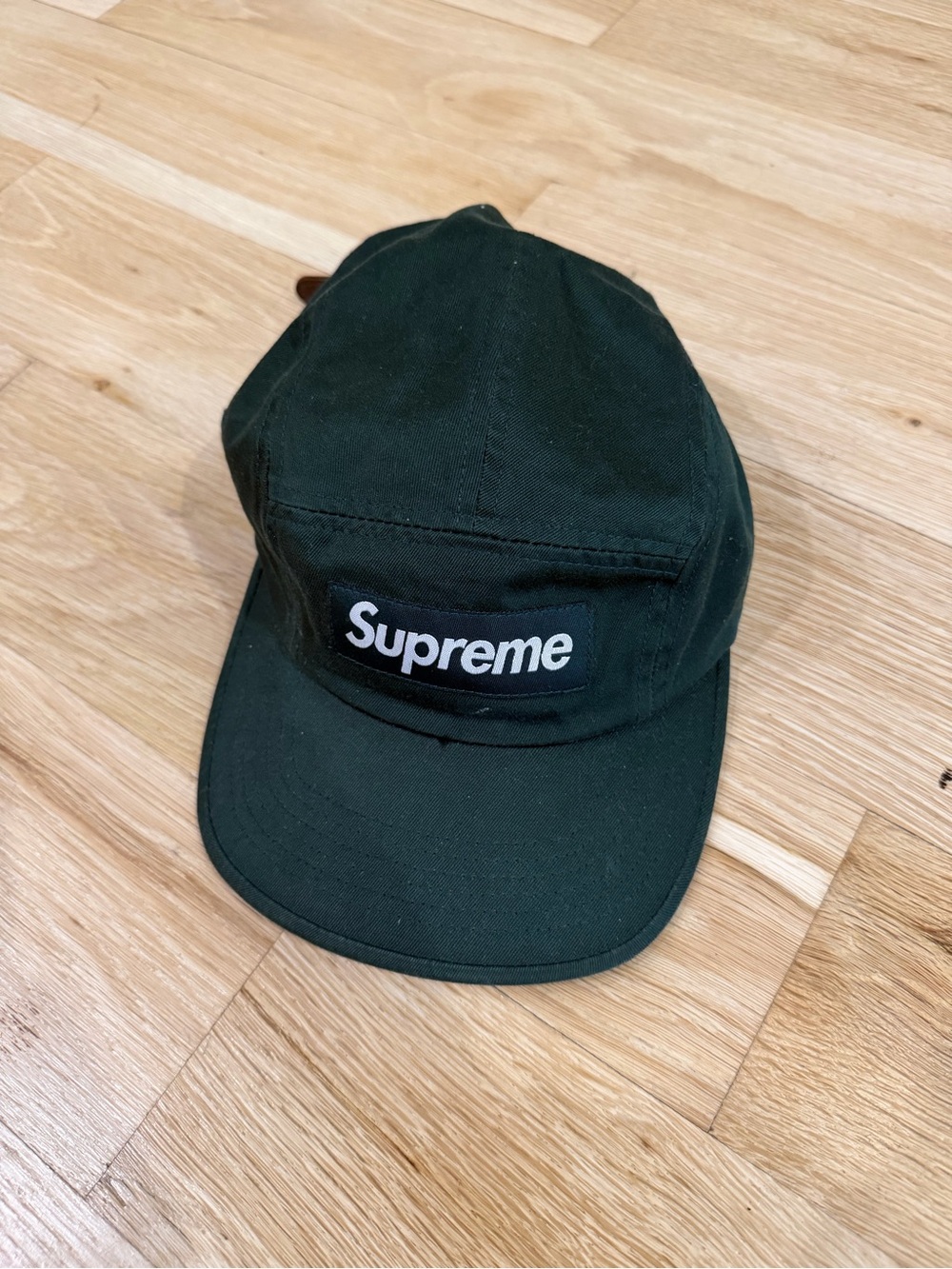 Supreme Dark Green Canvas 5-Panel Cap